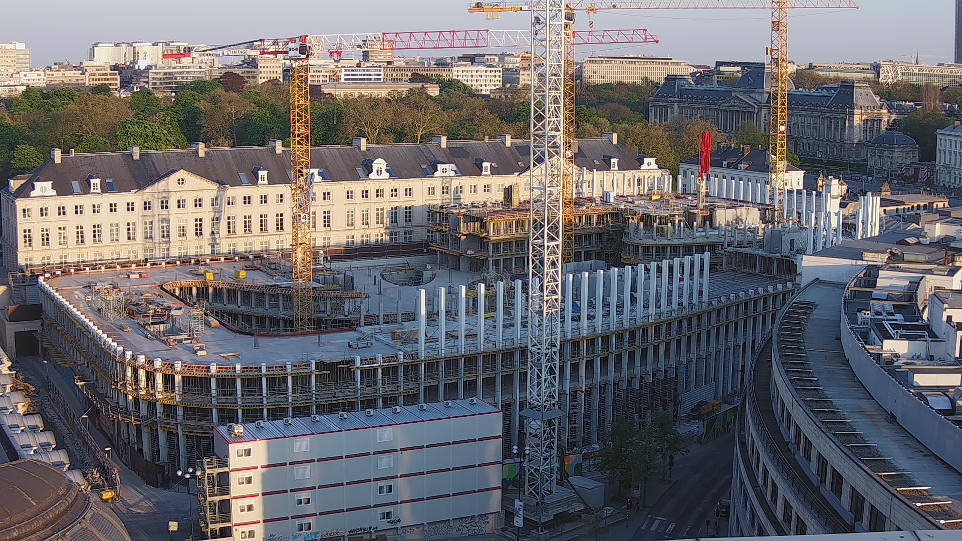 Le Chantier Montagne Du Parc De Bnp Paribas Fortis Ouvre Ses